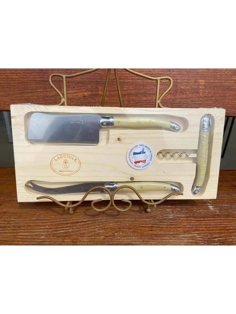 Jean Dubost Laguiole Cheese Knife Set